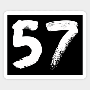 Number 57 Sticker